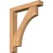 Ekena Millwork Westlake Block Smooth Bracket w/ Offset Brace, Western Red Cedar, 5 1/2"W x 32"D x 38"H BKT0604X32X38WTL05SWR - alternate 1